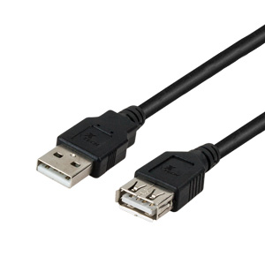 USB 2.0 A-male to A-female cable 10ft