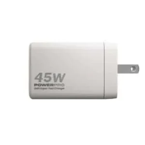 POWERPRO DUAL PORT GAN WALL CHARGER | PD45W PW5065WT