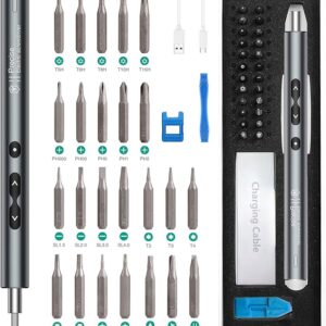 Amir Precision Electric Screwdriver, 28 in 1 Portable Power Screwdriver with 24 Bits