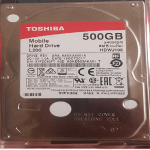 Toshiba 500GB Hard DRIVE