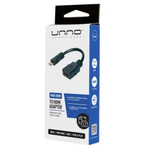 UNNO Tekno MINI HDMI to HDMI Adapter AD3005BK